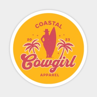 Coastal Cowgirl Surfboard Apparel Magnet